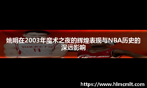 姚明在2003年魔术之夜的辉煌表现与NBA历史的深远影响